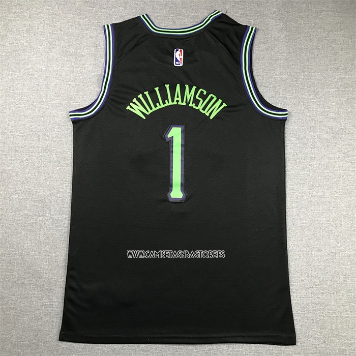 Zion Williamson NO 1 Camiseta New Orleans Pelicans Ciudad 2023-24 Negro
